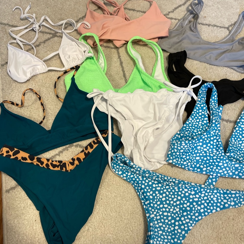 10 SHEIN SWIMSUITS ALL SIZE XS
